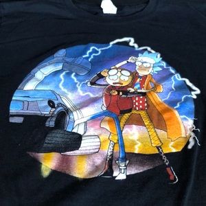 Men’s Black Large T Back to Future